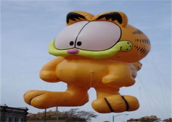 Quality Advertising Inflatable Cartoon Cat Character Balloon , Giant Animals Flying Ball for sale