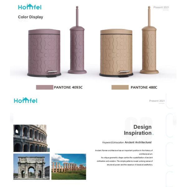 Convenient Rolling Cover Foot Pedal Bin Stainless Steel Trash Can for Neat and Organized Spaces