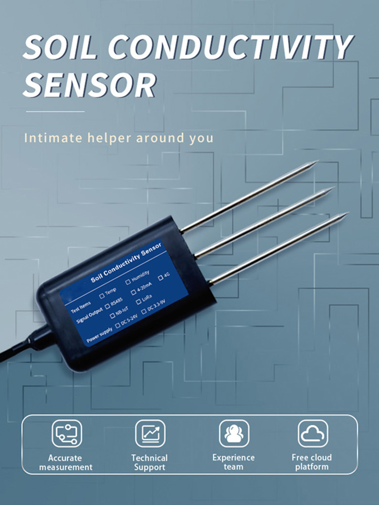 Accurate Soil EC Measurement with Modbus Conductivity Sensor IP67 Protection