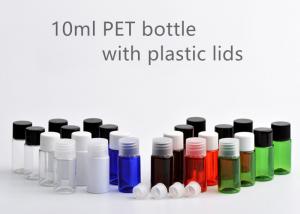 China PET PP Small Plastic Bottle Containers , 10ml Round Plastic Bottles With Lids wholesale