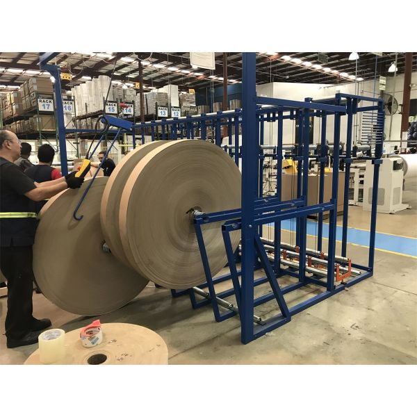 High Speed Paper Corner Protector Machine 70m/min L profile making Automatic