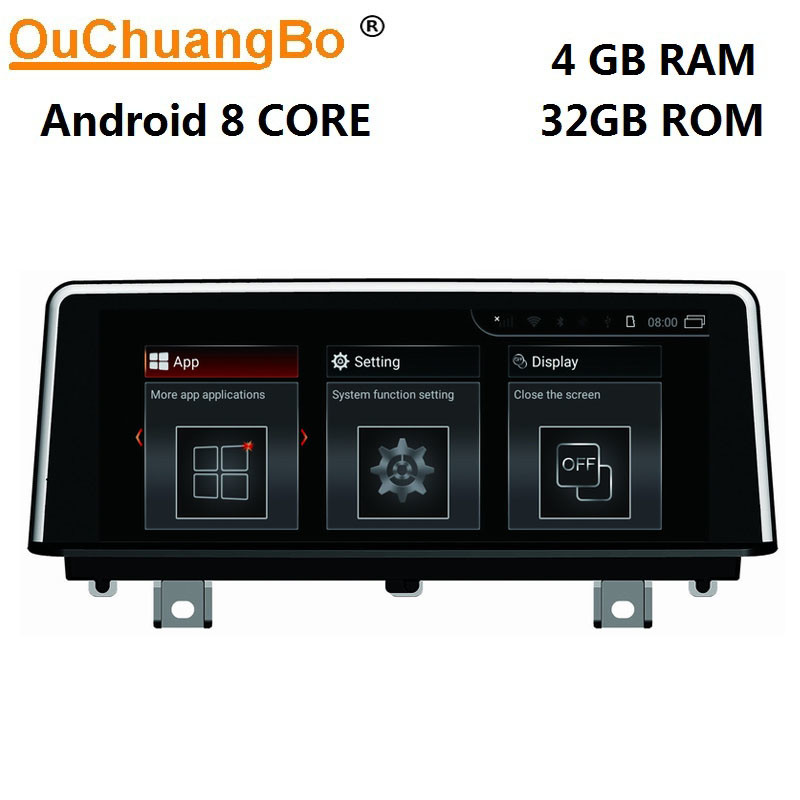 Ouchuangbo car stereo system for X5 F15 X5M F85 X6 F16 X6M F86 support BT MP3 mirror link android 8.0 OS 4+32