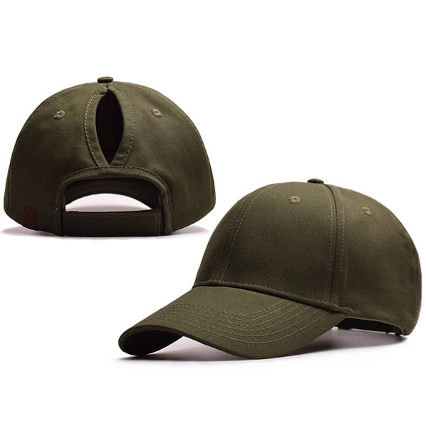 Back Hole sun visor blank caps for promotional items Wholesale Pony Tail Baseball Hat Adjustable mesh baseball cap
