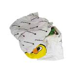 100% cotton used clothes scrap rags white printed t shirt industrial trapo shop