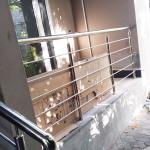 Hairline Stainless Steel Inox Staircase 201 304 316 Handrail Modern Design