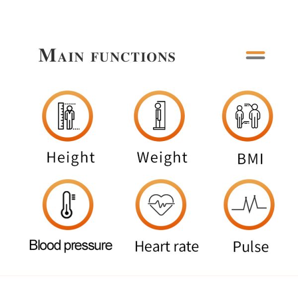 Advanced 10.2 Inch Touch Screen Height Weight Blood Pressure Machine