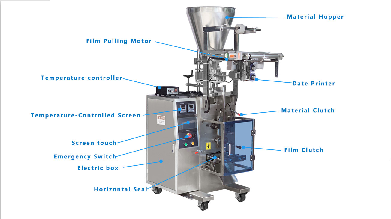 China 5g 10g 20g Automatic Sachet Stick Sugar Packing Machine