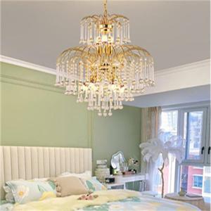 China Modern Golden Elegant Luxury Design Fashion Interior Crystal Chandelier wholesale