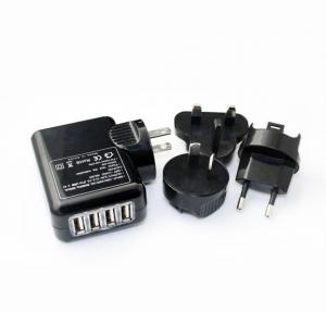 China wall mout usb charger with Eu Us UK Au plug USB power adapters 5v 1a 2a 3a interchangeable usb adapter wholesale