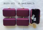 Customized Recyclable Womens Satin Clutch Bag Two Magnet Metal Hook