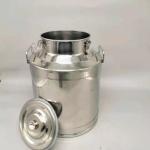 SS304 40 Litre Stainless Steel Milk Can Silver Colour For Transport