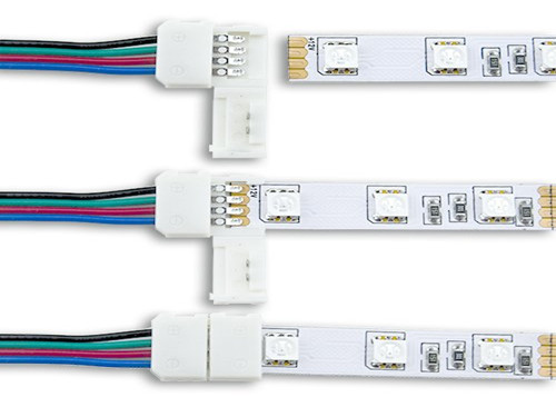 Solderless Wire LED Strip Connector Multi Color Customizable Any Angle