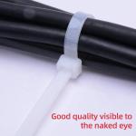 Black Nylon Zip Cable Ties 1.8*60mm Plastic Wire Wraps