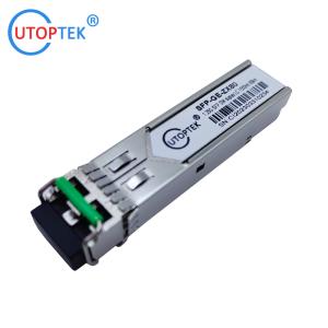 China 2.5Gb/s SFP Single mode 1550nm 80km duplex LC optical fiber Transceiver Module DDM for cisco/huawei/Aruba/HP wholesale