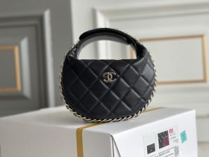 China Ap3095 Black Mini Fabric Chanel Flap Bag Coin Purse 20 Inch wholesale