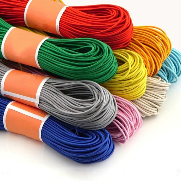 Factory Custom Color 3mm Round Knitted Elastic Band