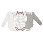 Comfortable and Cute 100% Cotton Longsleeve Infant Bodysuit with Ruffle