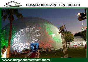 China White PVC Fabric Outdoor Geodesic Large Dome Tent With Steel Frame wholesale
