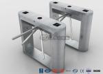 Fingerprint Reader Tripod Turnstile Gate , Full 304 Stainless Steel Turnstile