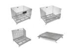 Anti Corrosion Steel Wire Stackable Storage Cage 500-2000kg Capacity