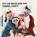 Costume Party DIY Animal Paper Mask 8 Pieces For Petting Zoo Farmhouse Jungle