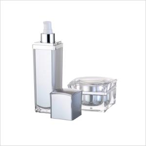 China Small Plastic Lotion Bottles Airless Serum Pump Bottles 30ml 50ml 80ml 20ml Frosted wholesale