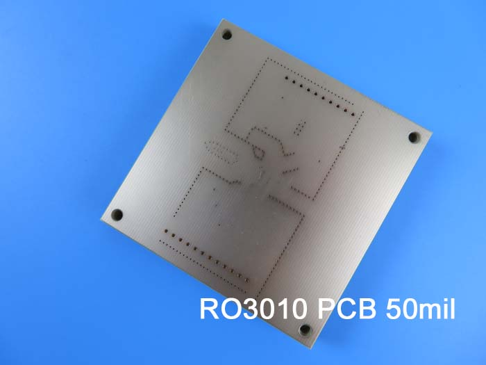 Rogers RO3010 PCB ceramic-filled PTFE composites with ENIG for RF Applications