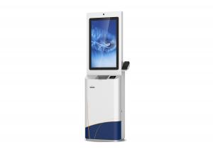 China UPS Windows XP Customer Service Kiosk 32 / 42 Dual LED / LCD Adverti For Finance wholesale