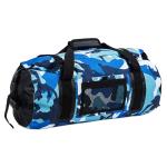 Multifunctional Water Resistant Duffel Bag Blue Large Capacity 45L Cylinder