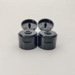 Smooth Surface 18/410 Black Flip Top Cap For Perfume Packaging