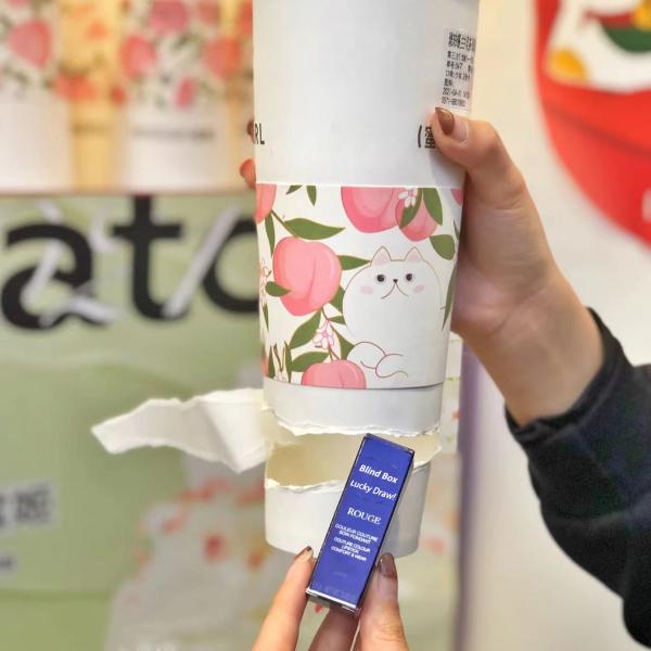 Customized Surprise Mystery Blind Box Gift Paper Cup Coffee Milk Tea Lucky Cup