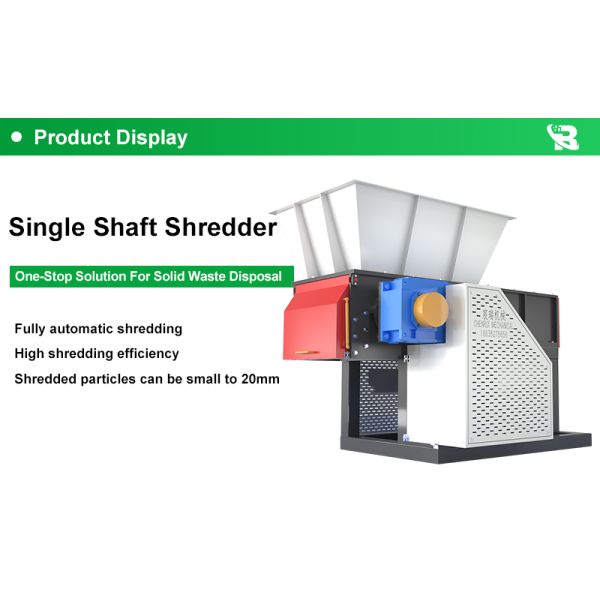 Heavy Duty Single Shaft Shredder | E-Waste Cable / PCB / Hard Disk Shredder