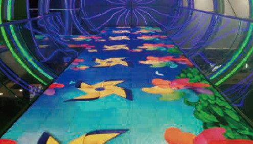 Private Mold Customization LED Floor Display Die-cast Aluminum Overall