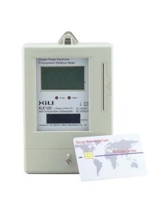 China Single Phase Prepayment Smart Energy Meters with IC card AV 230V 50Hz or 60Hz wholesale