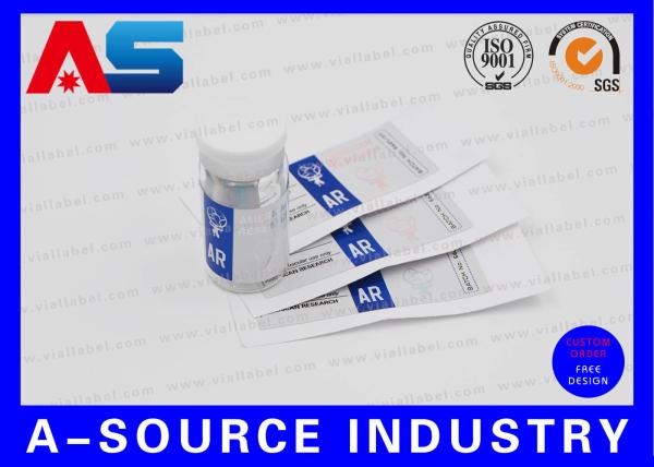 Custom Pharmaceutical Printed Pill Label Sticker For Glass Vial Bottle custom