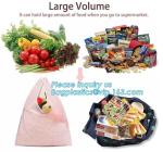 Nylon Supermarket Folding Reusable Shopping Bags Grocery Tote Foldable Ripstop