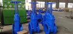 Flanged F4 Gate Valve Soft Resilient Seated Brass Nut Type