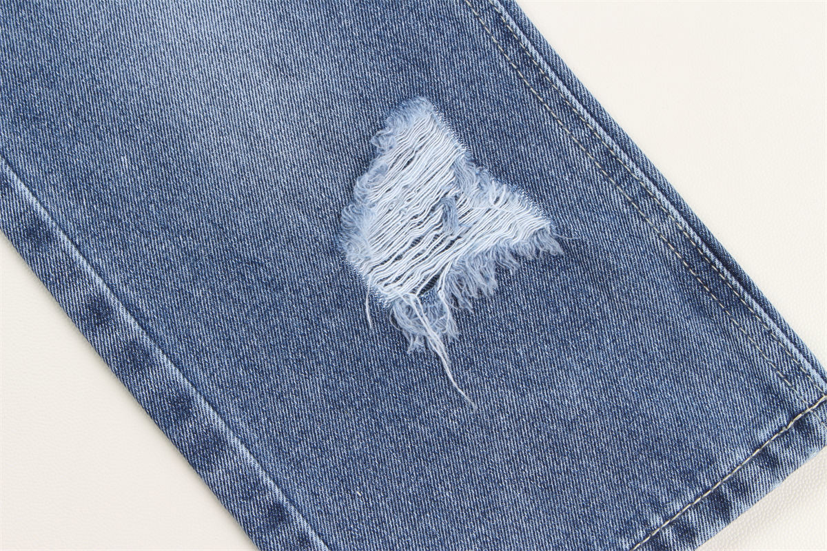 190cm Indigo Blue Cotton Polyester Rigid Denim Fabric For Jeans