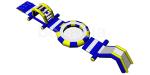 Durable Inflatable Water Sports / Water Park Games For Pool With TUV Certificati