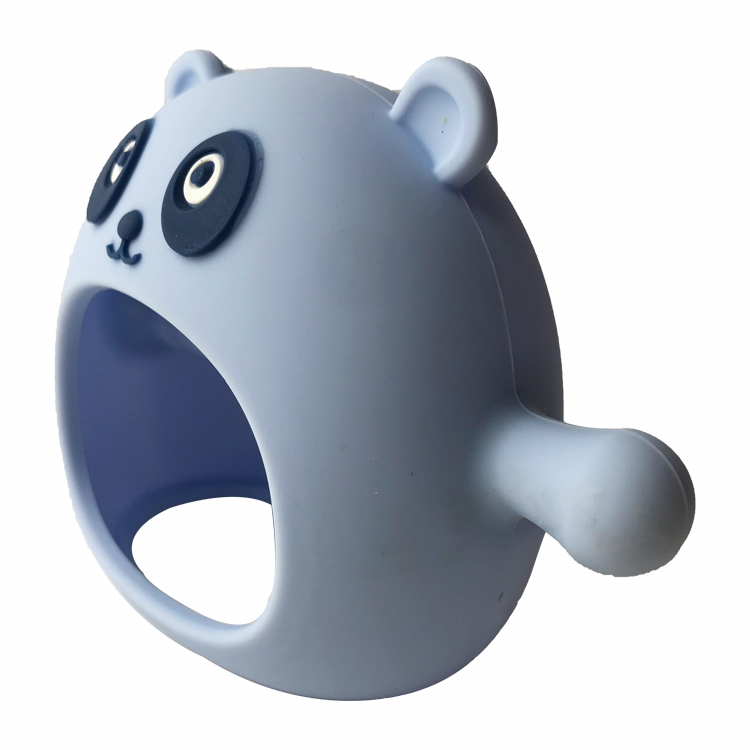 BPA Free Silicone Baby Teether Toys Panda Shape Food Grade Customized
