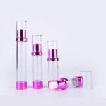 Golden Rolling Sand Shining Aluminum Luxury 120ml Transparent Lotion Bottle