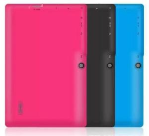 China Android A33 Quad Core Kids Touchscreen Tablet Purple 1024*600 HD wholesale
