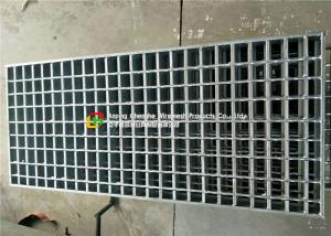 China Swage Locked Heavy Duty Grating , Parking Lot Drainage Grates 6mm X 6mm Cross Bar wholesale