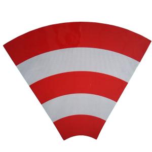 China Self Adhesive Reflection Tape For Traffic Cone Reflective Sticker Cone Sleeve Traffic wholesale