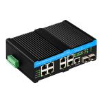 Gigabit L2 Managed 90W PoE Switch 10 Port With 2 Combo Ports Rugged 48V Active