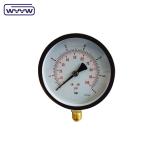 Black Steel Precision Test Pressure Gauge 150mm Bottom Connection High Accuracy