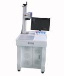 White CNC Laser Engraving Machine / Metal Label Desktop Laser Marker