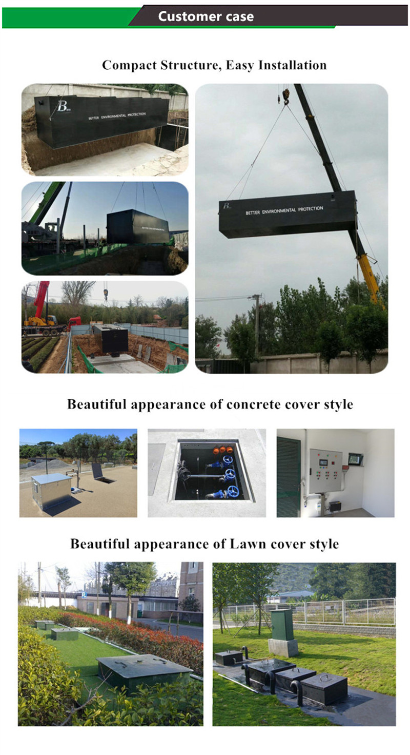 2024 MBR Sewage Treatment with Buried Integrated Treatment Device and Air Blower