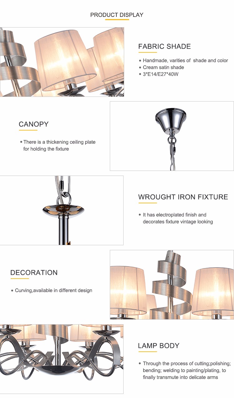 Modern Hotels decorative metal kitchen chandelier (WH-MI-14)