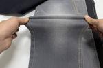 Wholesale and high quality 9.4 oz dark gray stretch jeans denim fabric